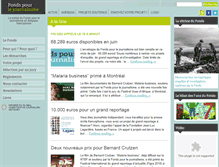 Tablet Screenshot of fondspourlejournalisme.be